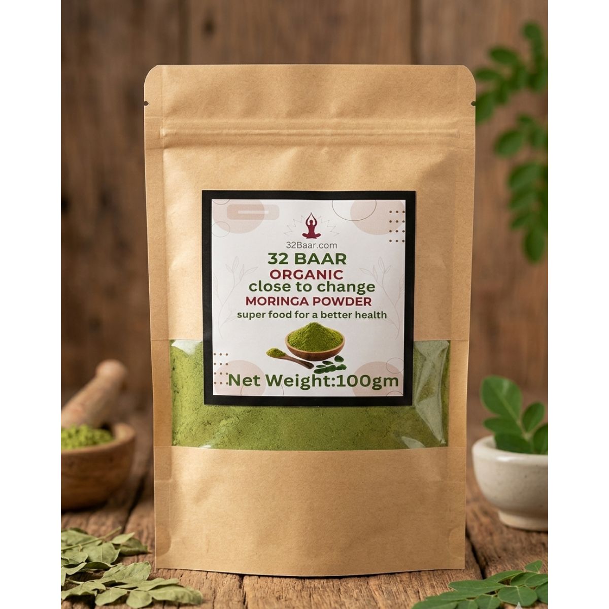 32 BAAR MORINGA POWDER ( 100 Grm)