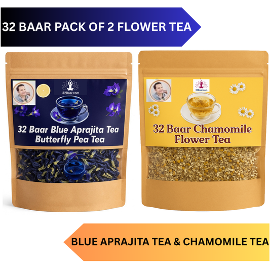 PACK OF APRAJITA BLUE TEA AND CHAMOMILE FLOWER TEA