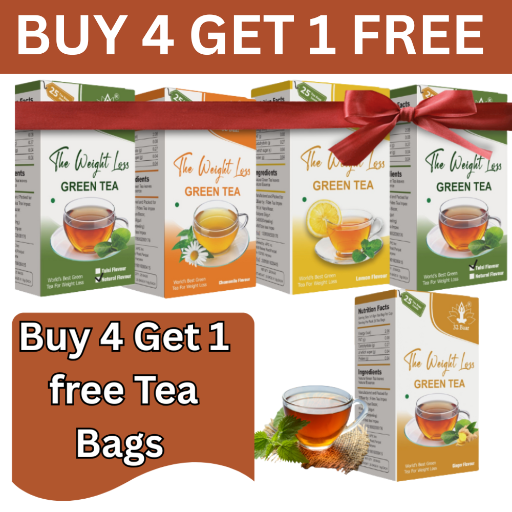 Special offer Buy 4 Get 1 Free Green Tea Bags