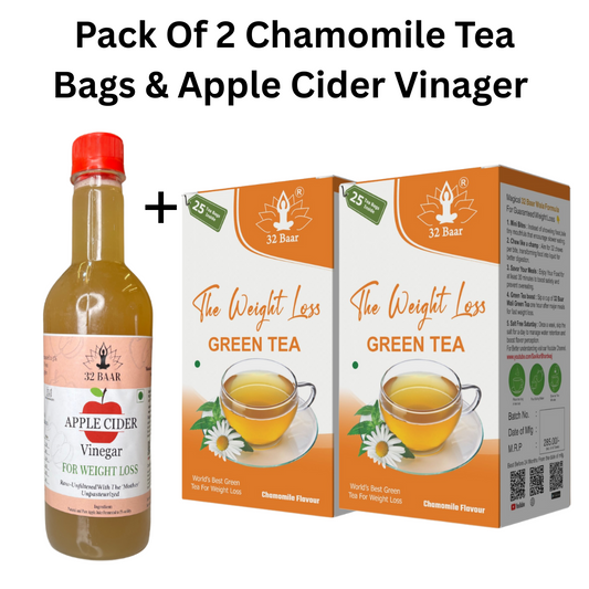 Pack Of 2 Chamomile Tea Bags & Apple Cider Vinegar