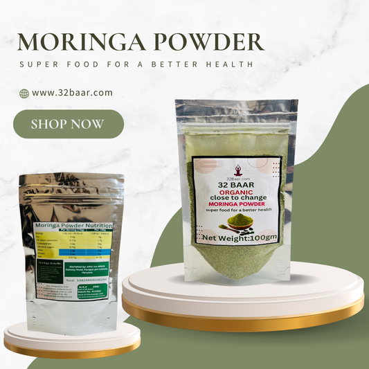 32 BAAR  MORINGA POWDER ( 100 Grm)