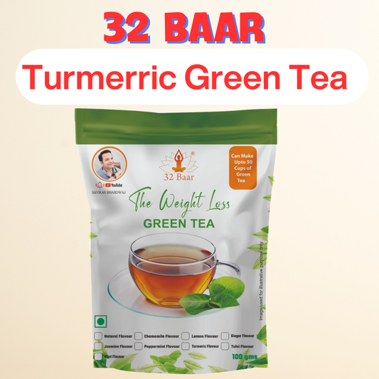 32 Baar Turmeric Green Tea