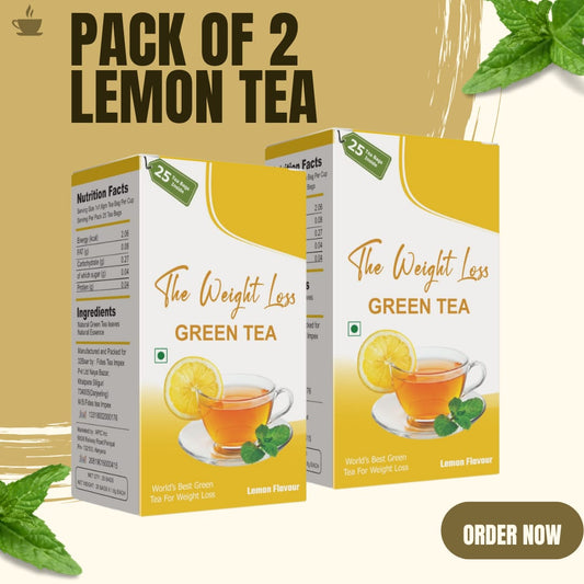 32 Baar Pack Of 2 Lemon Tea Bags ( Total 50 Tea Bags)