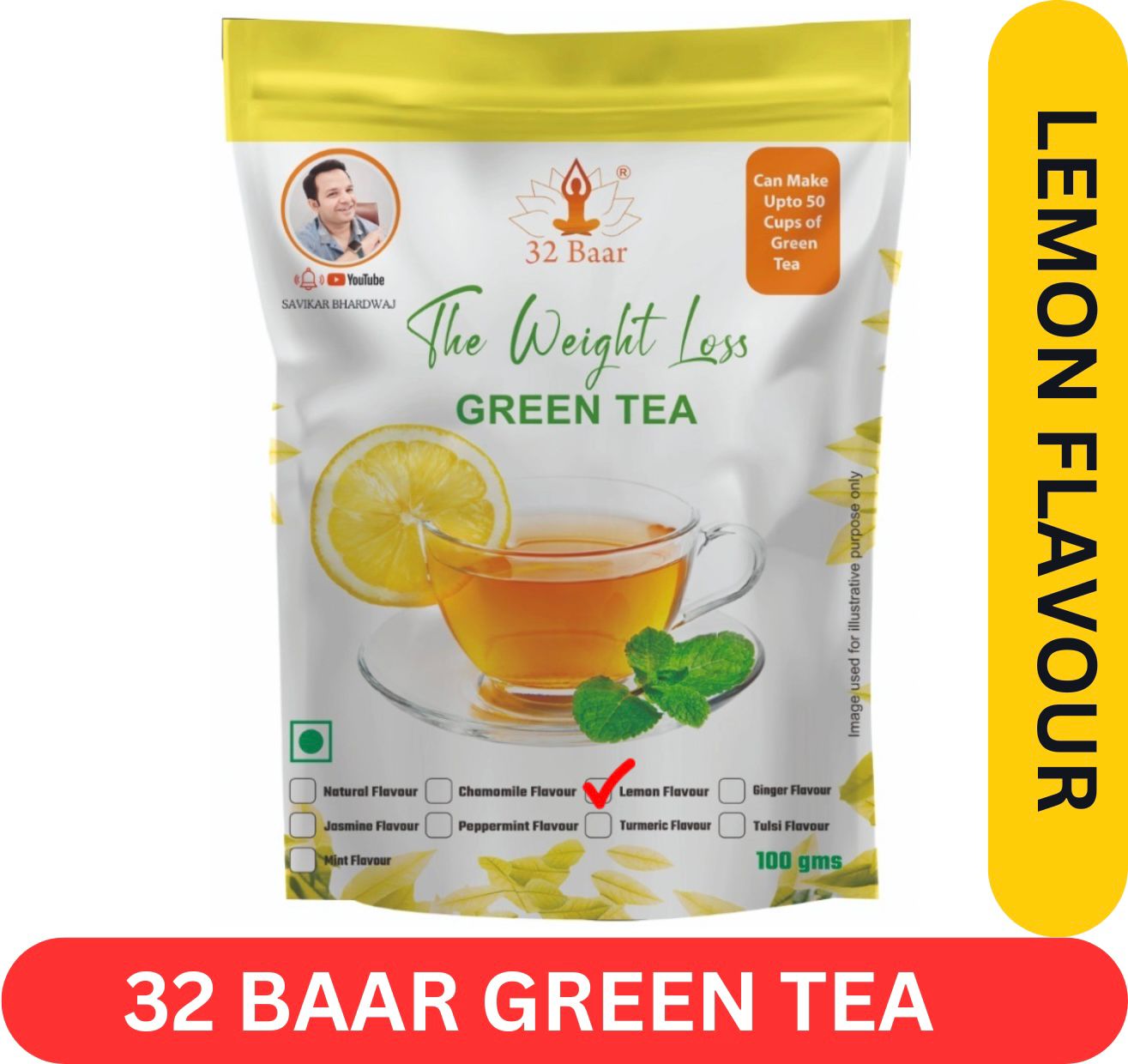 32 Baar Lemon Green Tea leaves