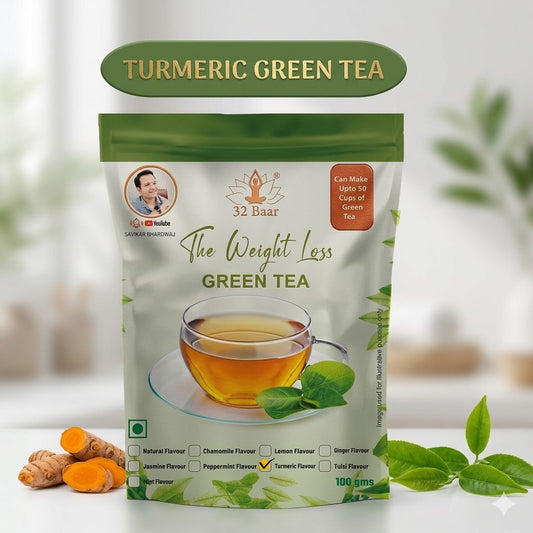 32 Baar Turmeric Green Tea