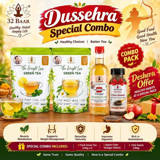 Dussehra Offer COMBO OF CHAMOMILE,LAMON,APPLE CIDER VINEGAR GET FREE CHIA SEEDS