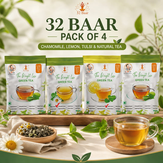 Pack Of 4 Green Teas From 32Baar