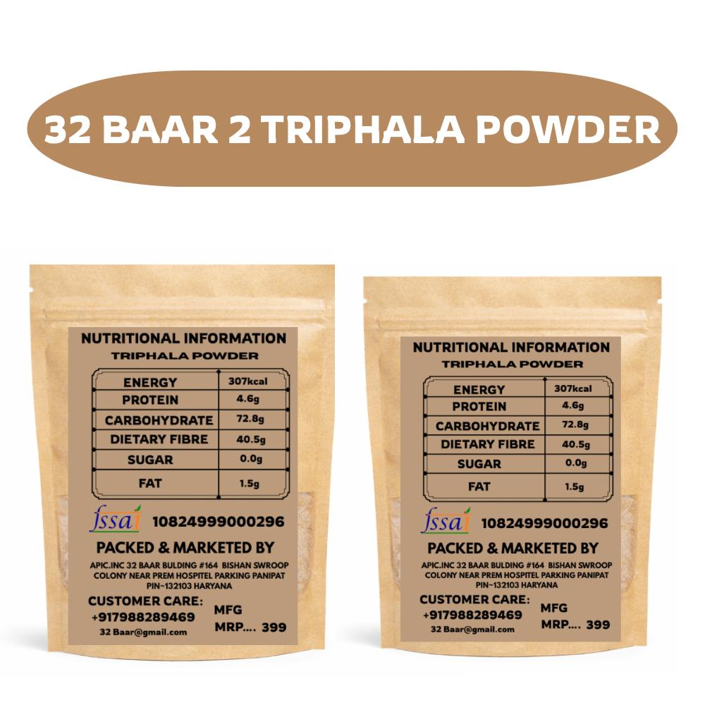 32 BAAR PACK OF 2 TRIPHALA POWDER