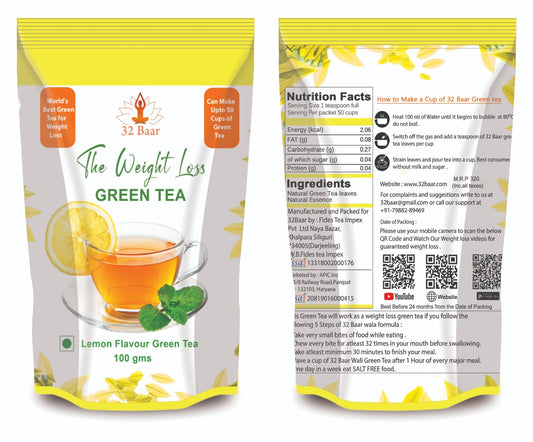32 Baar Lemon Green Tea